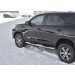Руссталь TFT-0028863 пороги труба d76 с накладкой (вариант 3) на Toyota Fortuner 2017-