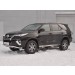 Руссталь TFZ-002878 защита переднего бампера d63 волна с надписью на Toyota Fortuner 2017-