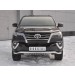 Руссталь TFZ-002878 защита переднего бампера d63 волна с надписью на Toyota Fortuner 2017-
