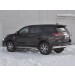 Руссталь TFZ-002888 защита заднего бампера d63 секции d42 уголки на Toyota Fortuner 2017-