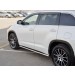 Руссталь THRO-002620 пороги труба 75х42 овал с проступью на Toyota Highlander 2017