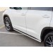 Руссталь THRO-002620 пороги труба 75х42 овал с проступью на Toyota Highlander 2017