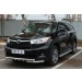 Руссталь THRZ-001918 защита переднего бампера d63 (дуга) d63 (уголки)+клыки на Toyota Highlander 2014