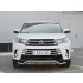 Руссталь THRZ-002613 защита переднего бампера d42 волна с надписью на Toyota Highlander 2017