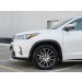Руссталь THRZ-002613 защита переднего бампера d42 волна с надписью на Toyota Highlander 2017