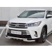 Руссталь THRZ-002618 защита переднего бампера d63 дуга-d63 секции+клыки на Toyota Highlander 2017