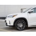 Руссталь THRZ-002618 защита переднего бампера d63 дуга-d63 секции+клыки на Toyota Highlander 2017