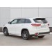Руссталь THRZ-002625 защита заднего бампера d75х42 дуга на Toyota Highlander 2017