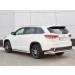 Руссталь THRZ-002627 защита заднего бампера d63 секции-d42 уголки на Toyota Highlander 2017