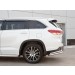 Руссталь THRZ-002627 защита заднего бампера d63 секции-d42 уголки на Toyota Highlander 2017
