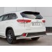 Руссталь THRZ-002627 защита заднего бампера d63 секции-d42 уголки на Toyota Highlander 2017