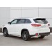 Руссталь THRZ-002628 защита заднего бампера уголки d63 секции на Toyota Highlander 2017