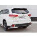 Руссталь THRZ-002628 защита заднего бампера уголки d63 секции на Toyota Highlander 2017