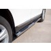 Руссталь THT-0007362 пороги труба d 76 с накладками (вариант 2) на Toyota Highlander 2010-2013