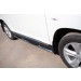 Руссталь THT-0007363 пороги труба d 76 с накладками (вариант 3) на Toyota Highlander 2010-2013