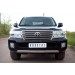 Руссталь TLCZ-000512 защита переднего бампера 75х42 овал на Toyota Land Cruiser 200 2012-