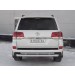 Руссталь TLCZ-002908 защита заднего бампера d76 дуга-d42 дуга+декор паз на Toyota LC 200 2017 Excalibur