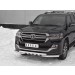 Руссталь TLCZ-003113 защита переднего бампера d63 дуга-d63 уголки+клыки на Toyota Land Cruiser 200 2018 Executive Lounge