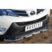 Руссталь TR4Z-001280 защита переднего бампера d63 (секции) d42 (дуга) с декор элементами на Toyota RAV 4 2013-