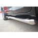 Руссталь TRT-1001511 пороги труба d 76 с накладками (вариант 1) на Toyota RAV 4 2010-2012