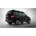 Руссталь UPZBR-002070CH защита заднего бампера из стали d63 ч. сталь черн. (дуга) на УАЗ Patriot 2014-