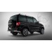 Руссталь UPZBR-002071SER защита заднего бампера уголки d63 ч. сталь сер. (секции) на УАЗ Patriot 2014-