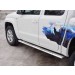 Руссталь VAMO-002542 пороги труба 120х60 овал с проступью на Volkswagen Amarok 2016-