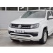 Руссталь VAMZ-002532 защита переднего бампера d63 волна-75х42 дуга на Volkswagen Amarok 2016-