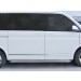 Руссталь VCTL-0023123 пороги труба d42 левый С листом (лист нерж, проф. нерж) (вариант3) на Volkswagen Multivan Caravella Transporter Т6 2016 (короткая база)