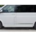 Руссталь VCTL-0023151 пороги труба d42 правый С листом (лист алюм, проф. нерж) (вариант1) на Volkswagen Multivan Caravella Transporter Т6 2016 (короткая база)