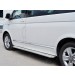 Руссталь VCTL-0023151 пороги труба d42 правый С листом (лист алюм, проф. нерж) (вариант1) на Volkswagen Multivan Caravella Transporter Т6 2016 (короткая база)
