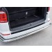 Руссталь VCTN-002324 накладка на задний бампер (лист нерж зеркальный) на Volkswagen Multivan Caravella Transporter Т6 2016 (короткая база)