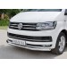 Руссталь VCTZ-002311 защита переднего бампера d63 секция на Volkswagen Multivan Caravella Transporter Т6 2016 (короткая база)
