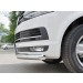 Руссталь VCTZ-002311 защита переднего бампера d63 секция на Volkswagen Multivan Caravella Transporter Т6 2016 (короткая база)