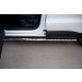 Руссталь VGO-000495 пороги труба d75х42 овал с проступью на Volkswagen Tiguan Track & Field (Track & Style) 2011-