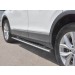 Руссталь VGO-002717 пороги труба 75х42 овал с проступью на Volkswagen Tiguan 2017-