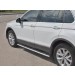 Руссталь VGO-002718 пороги труба 120х60 овал с проступью на Volkswagen Tiguan 2017-