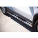 Руссталь VGT-0009921 пороги труба d76 с накладками (вариант 1) на Volkswagen Tiguan Sport & Style (Trend & Fun) 2011-