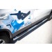 Руссталь VGT-0009923 пороги труба d76 с накладками (вариант 3) на Volkswagen Tiguan Sport & Style (Trend & Fun) 2011-