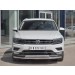 Руссталь VGZ-002715 защита переднего бампера d63 секции-d75х42 дуга на Volkswagen Tiguan 2017- (кроме Off Road)