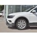 Руссталь VGZ-002715 защита переднего бампера d63 секции-d75х42 дуга на Volkswagen Tiguan 2017- (кроме Off Road)