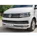 Руссталь VTCZ-002330 защита переднего бампера d42 секция-d42секция на Volkswagen Caravella Transporter T6 2016 (длинная База)