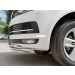 Руссталь VTCZ-002330 защита переднего бампера d42 секция-d42секция на Volkswagen Caravella Transporter T6 2016 (длинная База)