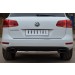 Руссталь VTZ-001075 защита заднего бампера d75х42 овал (дуга) на Volkswagen Touareg 2010-2013