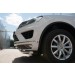 Руссталь VWTZ-002124 защита переднего бампера d63 (секции) d42 (дуга) на Volkswagen Touareg 2014-
