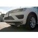 Руссталь VWTZ-002126 защита переднего бампера d75х42 (дуга) короткая на Volkswagen Touareg 2014-