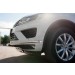 Руссталь VWTZ-002126 защита переднего бампера d75х42 (дуга) короткая на Volkswagen Touareg 2014-