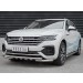 Руссталь VWTZ-003059 защита переднего бампера d63 дуга-d63 уголки+клыки на Volkswagen Touareg 2018-