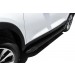 Slitkoff AL-CT7-001 пороги алюминиевые "Optima Black" 1700 черные Chery Tiggo 7
