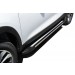 Slitkoff AL-CT7-003 пороги алюминиевые "Luxe Black" 1700 черные Chery Tiggo 7